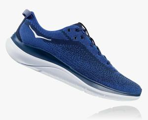 Hoka One One Men's Hupana Flow Wide Road Running Shoes Blue Sale Online [QGABI-8725]